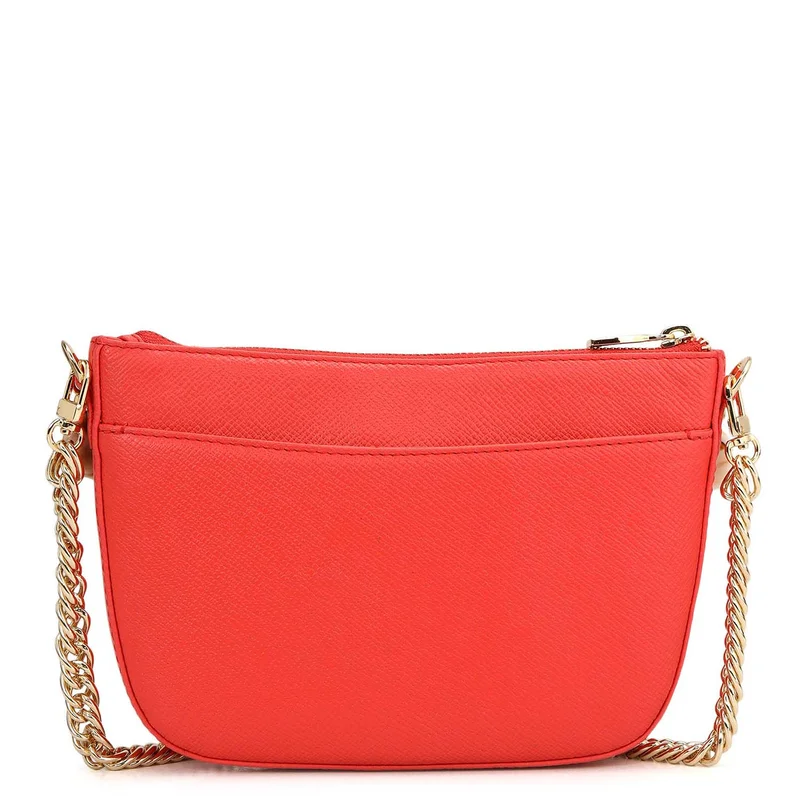 Da Milano Corallo Small Franzy Leather Baguette - Corallo for Women | Best Price UAE